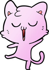 cartoon cat singing