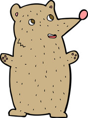 funny cartoon bear