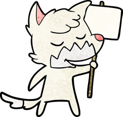 friendly cartoon fox