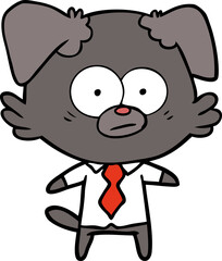 nervous dog boss