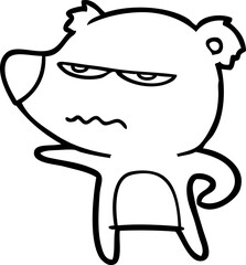 annoyed bear cartoon