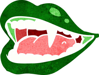 cartoon vampire mouth