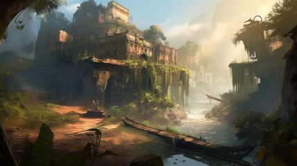 Fototapeta premium Beautiful Fantasy Game Artwork