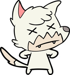 cartoon dead fox