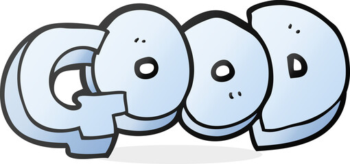 freehand drawn cartoon Good symbol
