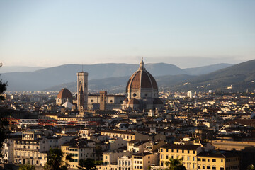 view from sunset in Florence