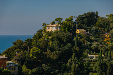 view of the city of Portofino, Italy