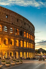 colosseum at night