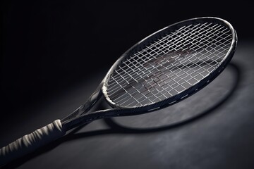 3D tennis racket rendering. Generative AI