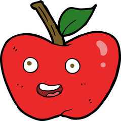 cartoon apple