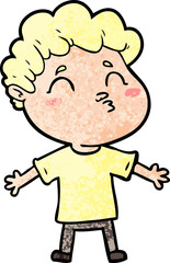cartoon man pouting