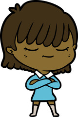 cartoon woman