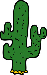 cartoon doodle cactus
