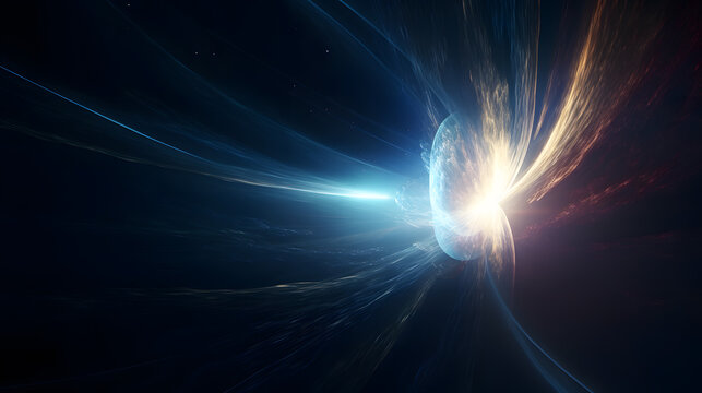 space pulsar created with generative AI