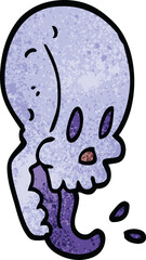 cartoon doodle crazy skull
