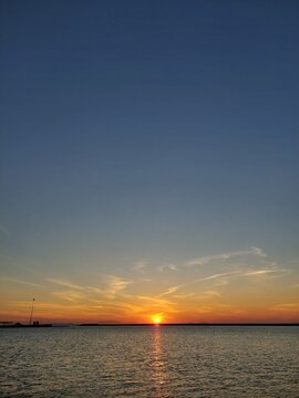sunset over the sea