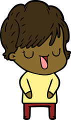 cartoon woman talking