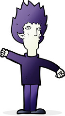 cartoon vampire man