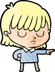 cartoon woman
