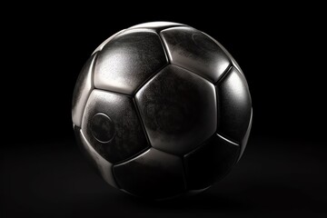 Isolated soccer ball. Generative AI