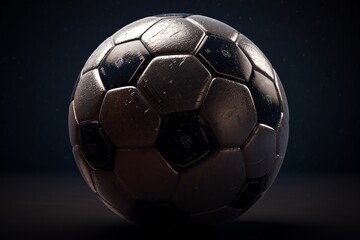 Naklejka premium Soccer ball. Generative AI