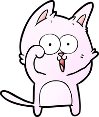 funny cartoon cat