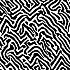 Vector Optical Illusion Black and White Seamless Pattern.  Mesmerizing vector optical illusions with black and white seamless patterns.