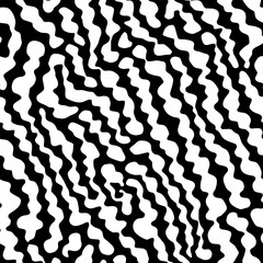Vector Optical Illusion Black and White Seamless Pattern.  Mesmerizing vector optical illusions with black and white seamless patterns.
