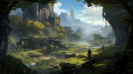RPG Fantasy Game Art Background
