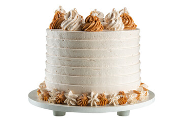 cake with cream frosting. png transparent background - obrazy, fototapety, plakaty