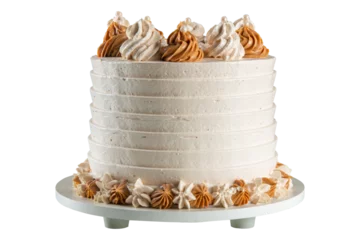Fotobehang cake with cream frosting. png transparent background © Gustavo