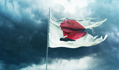 Japan, Great Japanese Empire - Waving Flag