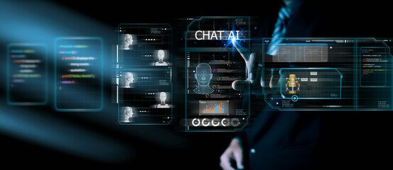 Ai chat bot communicate and interact to businessman provide smart data in natural human like text.Artificial intelligence system assist human decision making best solution to accomplish task