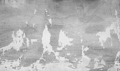 Abstract textured background, wall with scratch and crack texture in vintage style. Black and white texture. Decorative plaster.