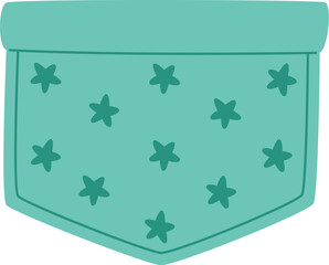 Clothing Pocket With Stars