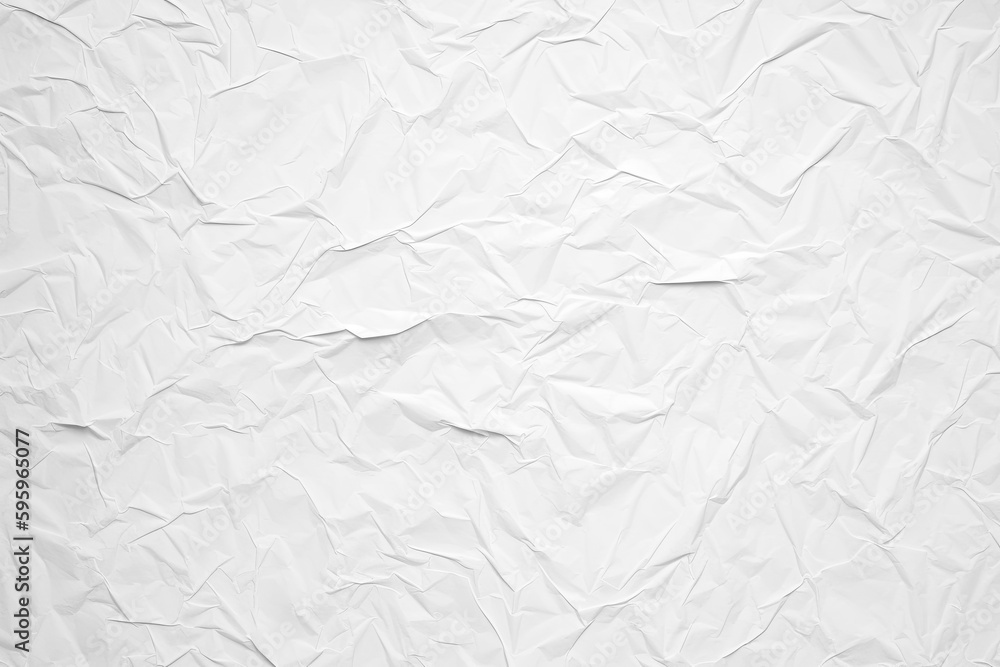 Poster white paper texture is crumpled.white background for various purposes