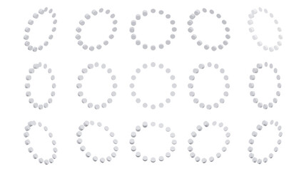 3d render icon loading icon with 3d render style white color