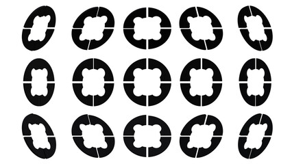 3d render icon loading icon with 3d render style black color