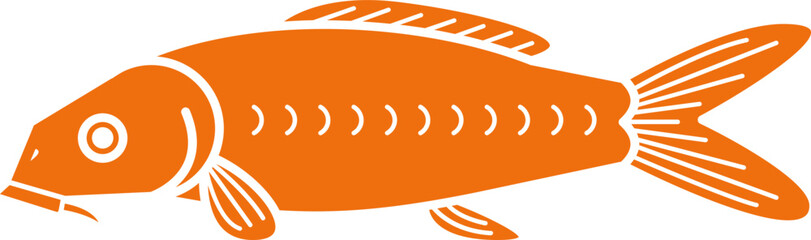 Koi fish illustration.