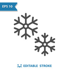Snowflake Icon - Snow, Winter, Weather, Snowing