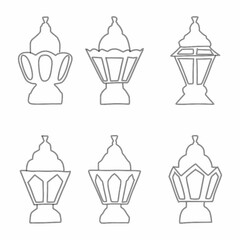 A set of lanterns for the holiday.