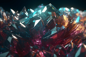 Fototapeta na wymiar diamond on blur background