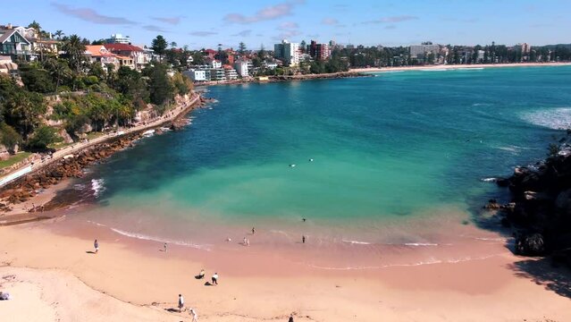 Shelly Beach - Manly Beach - Sydney Australia NSW footage from above