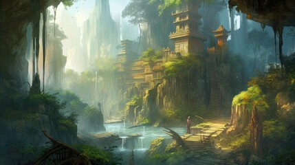 RPG Fantasy Game Art Background