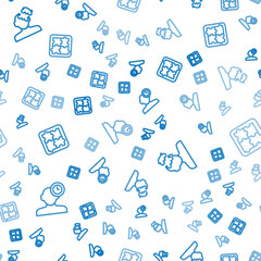 Set line Insomnia, Solution problem in psychology and on seamless pattern. Vector