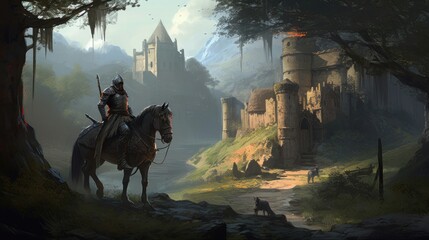 Naklejka premium Rpg Game Art