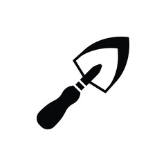 Hand garden shovel icon vector design template