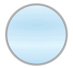 Home glass mirror. vector illustration