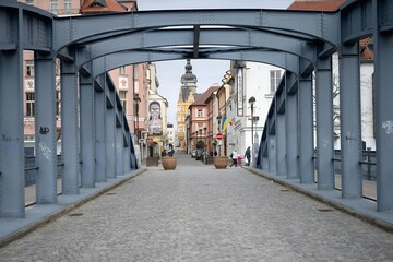 Golden Zlatý most is a bridge over the Malše in České Budějovice at the end of Dr. Stejska connects the city center with its southern part registered in the Central List of Cultural Monuments of t
