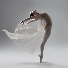 Dance is the hidden language of our souls. Full of a beautiful young ballet dancer rehearsing in a dance studio.